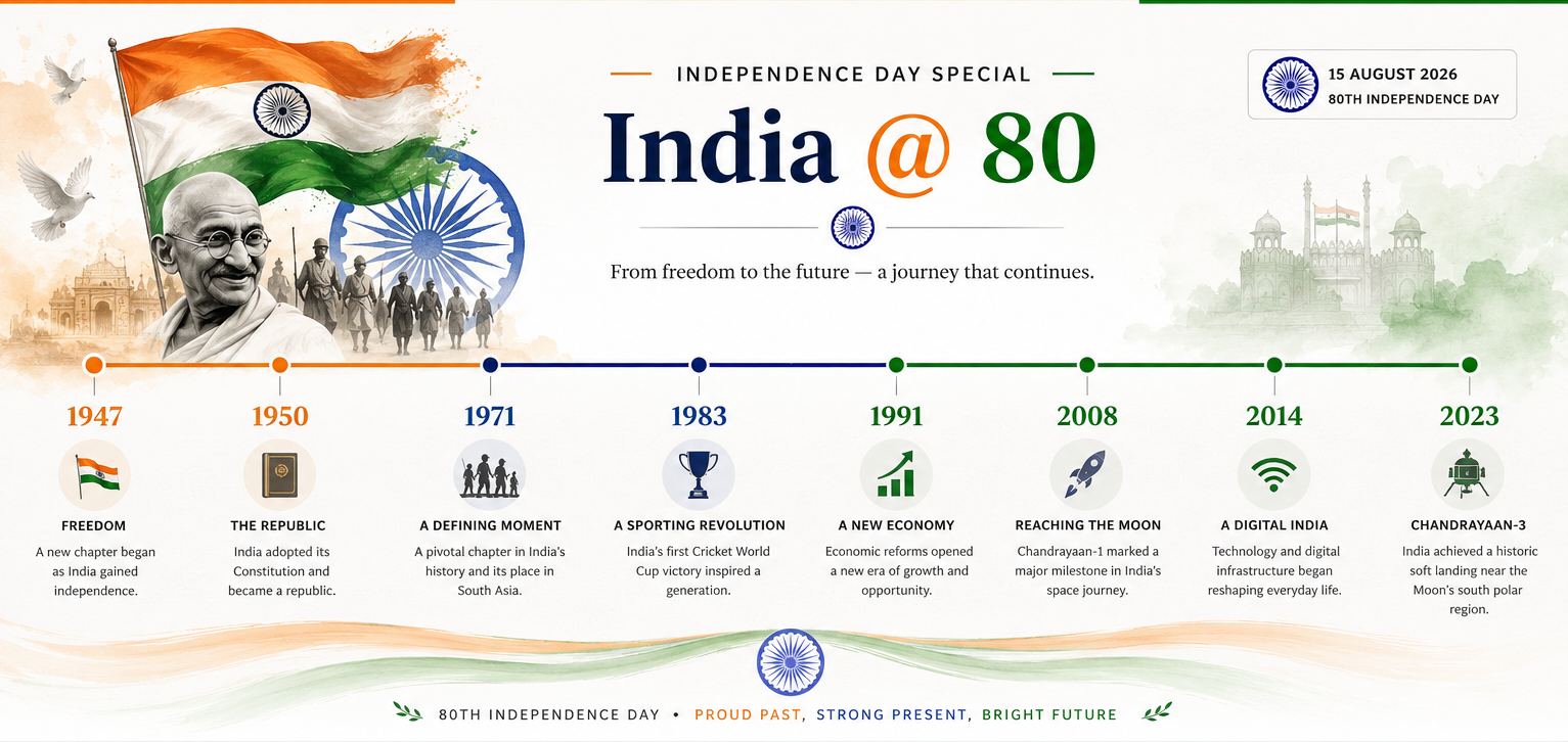 India @ 80 — Independence Day Special